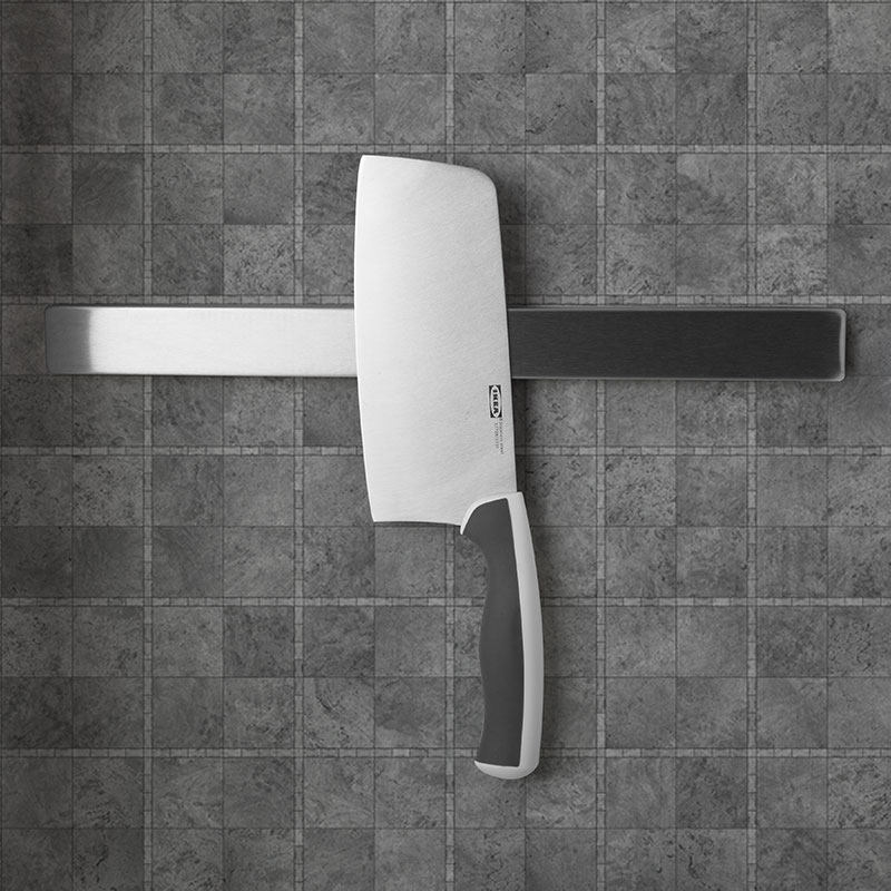 刀架吸铁石宜家ikea格兰磁性壁挂刀座厨房多用途刀架