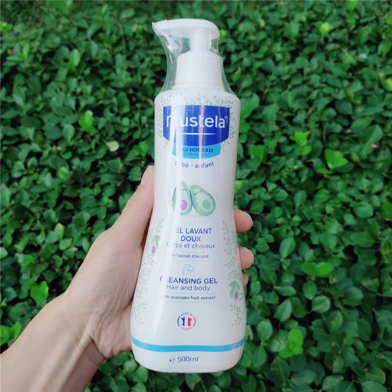 洗发mustela妙思乐沐浴露500ml法国进口婴儿儿童宝宝沐浴乳