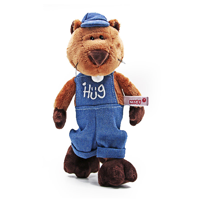 德国nici裤衩海狸毛绒娃娃可爱公仔沙发床上毛绒布艺类玩具