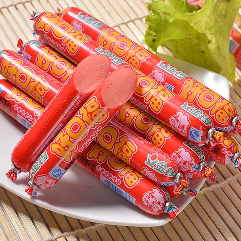 金锣口口福火腿肠22g90支蒸煮淀粉肉肠香肠泡面包装即食肠类