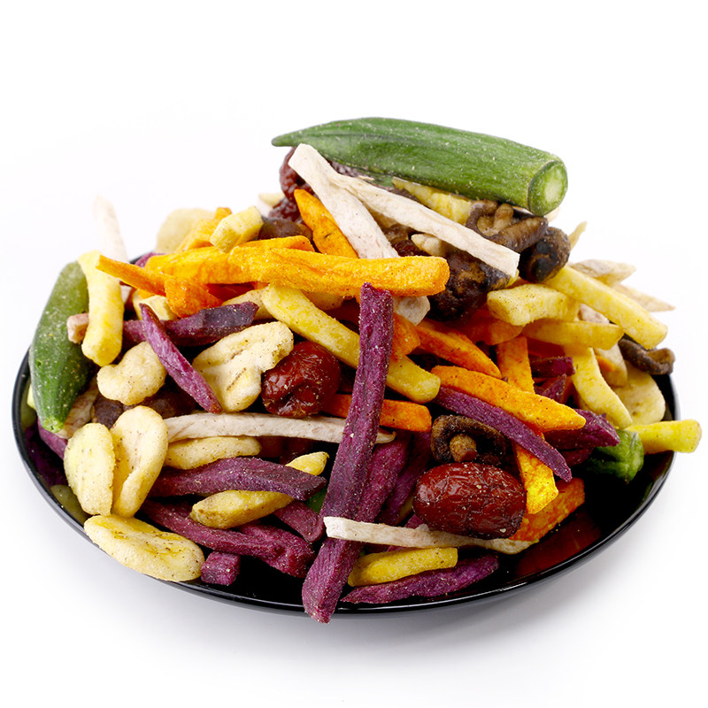 老阿嬷蔬菜干果蔬综合果蔬500g大包混合装蔬果干香菇脆秋葵干抖音