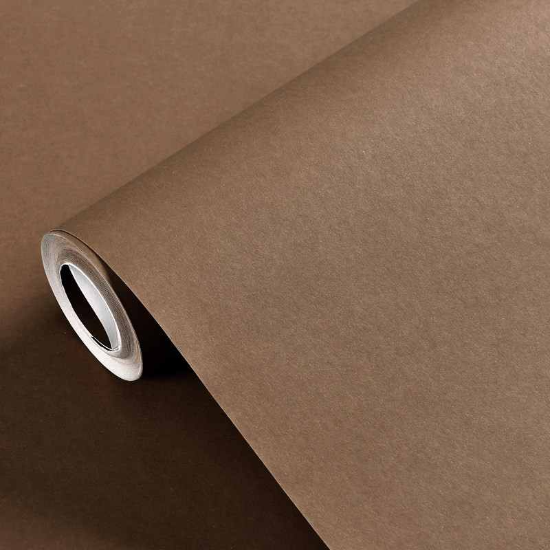 北欧风格色系棕咖色深咖浅咖墙纸无纺布纯色素色无纺布墙纸