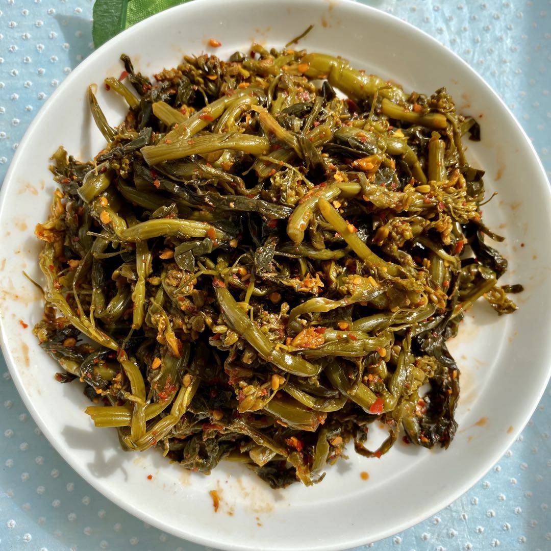 腌菜菜花云南特产临沧油菜花酸爽开胃下饭饭菜腌制