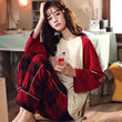 Pajamas Women's Spring and Autumn Pure Cotton Long Sleeve Winter Cotton Korean Version 2022 New Student Home Furnishing Set Pajamas Women's Spring and Autumn Pure Cotton Long Sleeve Winter Cotton Korean Version 2022 New Student Home Furnishing Set