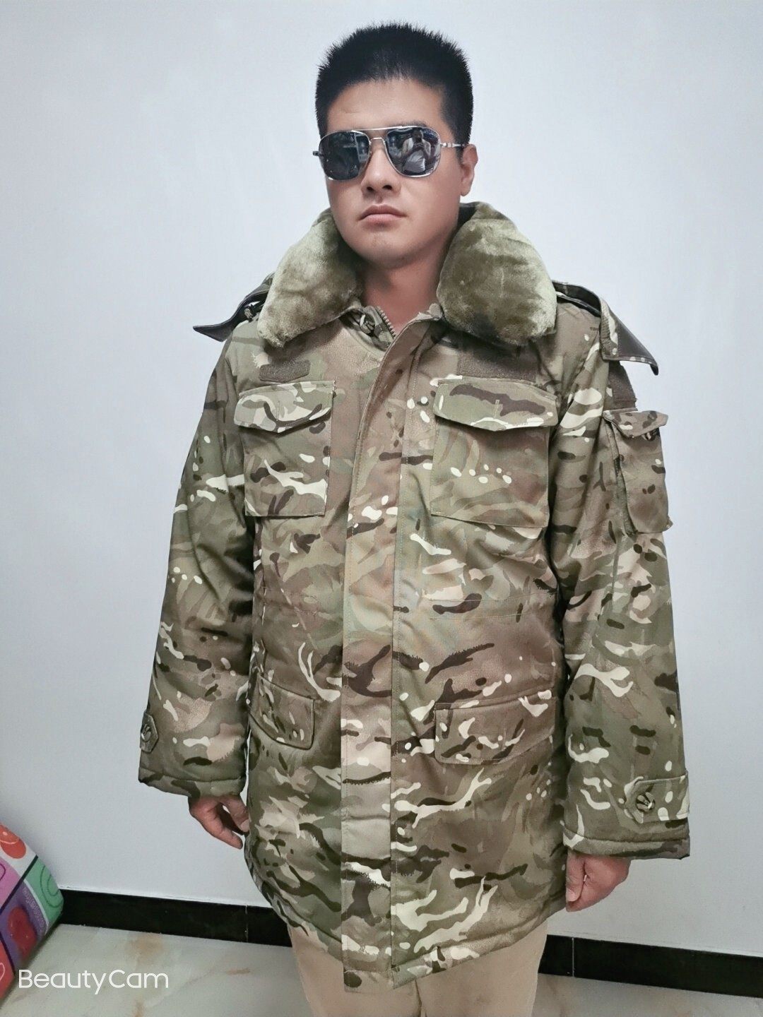 大衣迷彩正版中长款男冬季防寒保暖防水东北军迷大衣