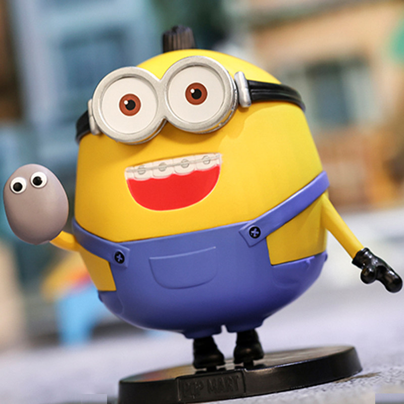 popmart泡泡玛特小黄人大眼盲盒鲍勃otto手办玩具汽车潮玩盲盒