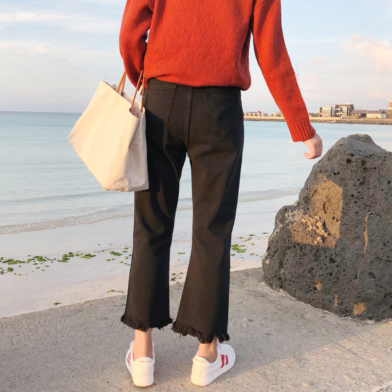 大码mm九分bf筒裤最爱宽松学生韩版显瘦大码女装