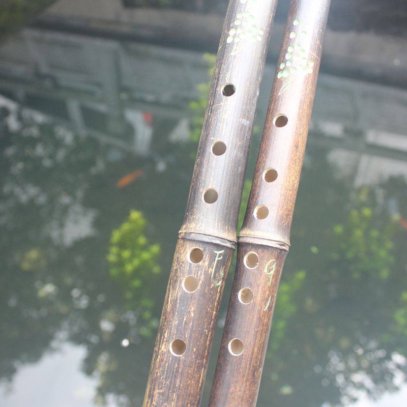 包邮纯天然紫竹横吹巴乌初学练习适用巴乌