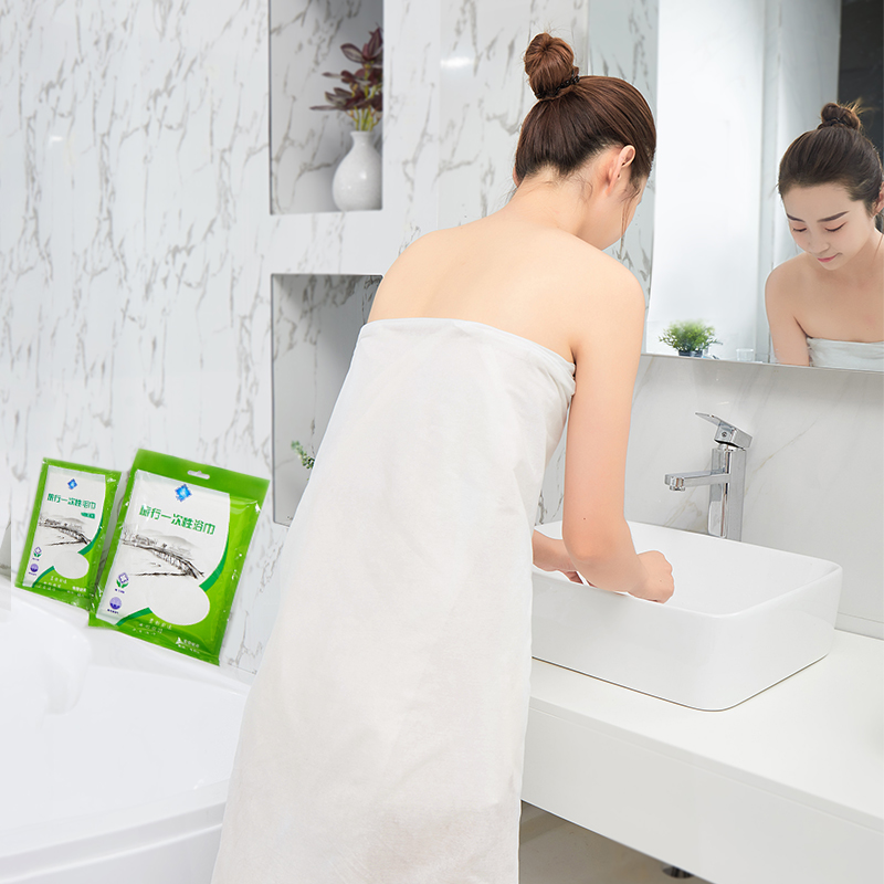 一次性浴巾100条加厚大号非压缩毛巾旅游洗澡洗脸巾旅行酒店用品