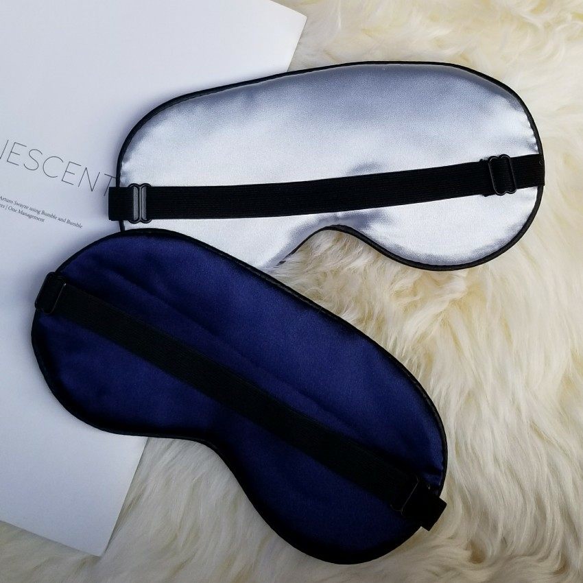 睡觉护眼罩睡眠遮光透气女男丝质眼罩可调节缓解眼疲劳送隔音耳塞 | 