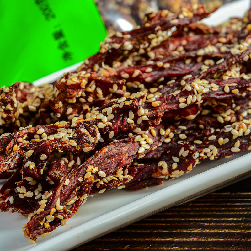 干巴云南德宏特产傣旺火烧黑金500克手撕风干牛肉类