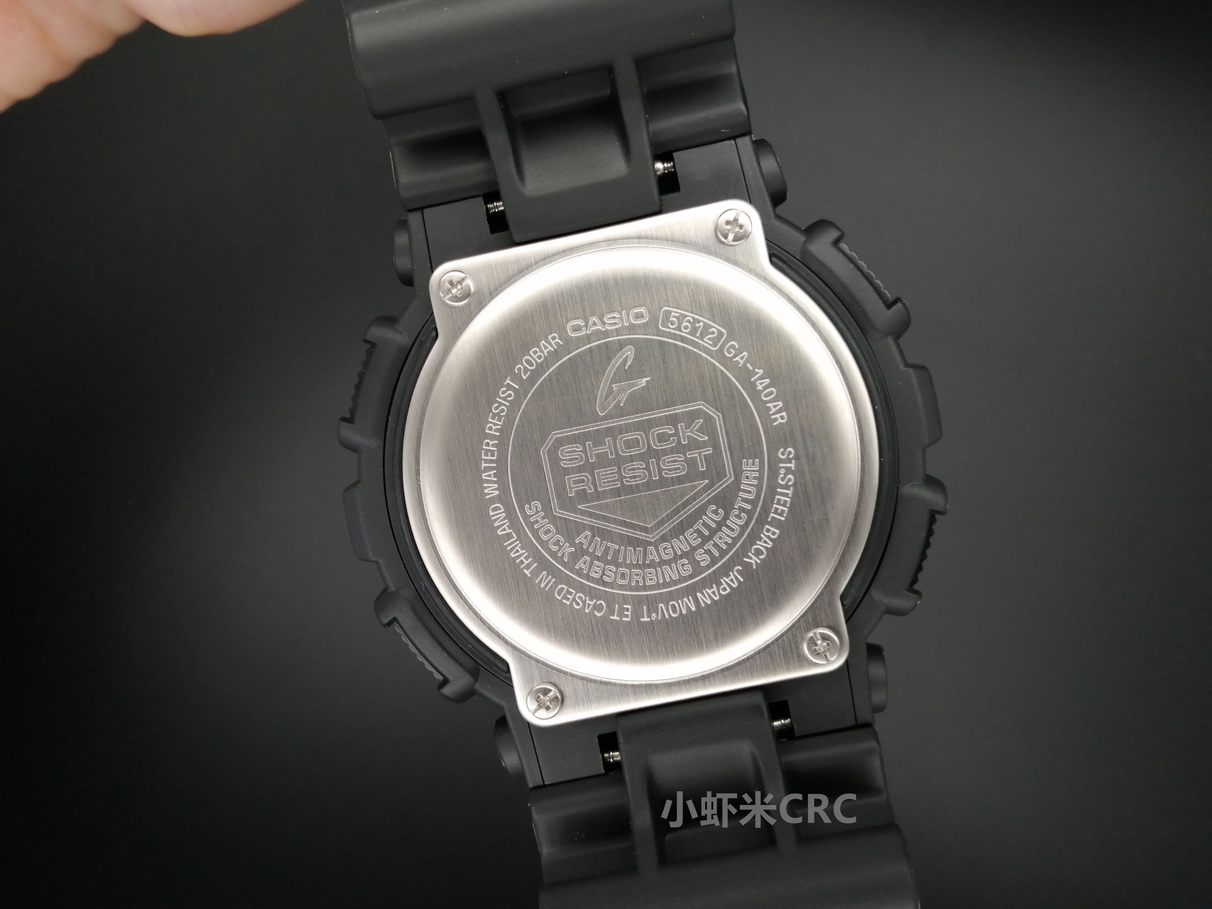 卡西欧gshock新款运动防水电子手表男红配色ga140ar1a日韩腕表