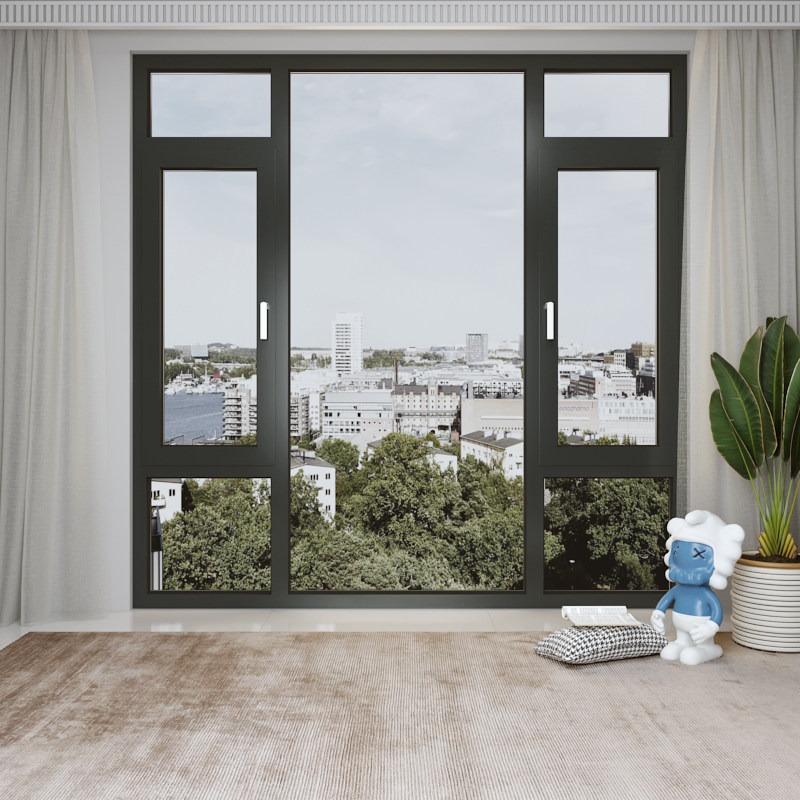 上海贺居凤铝断桥铝合金门窗阳台窗户隔音玻璃断桥铝窗
