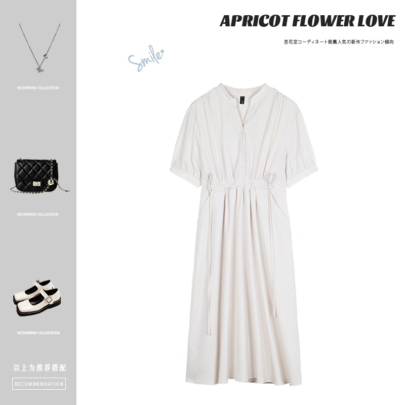 小个子胖mm显瘦气质白色连衣裙子法式长裙大码女装2022年新款夏季