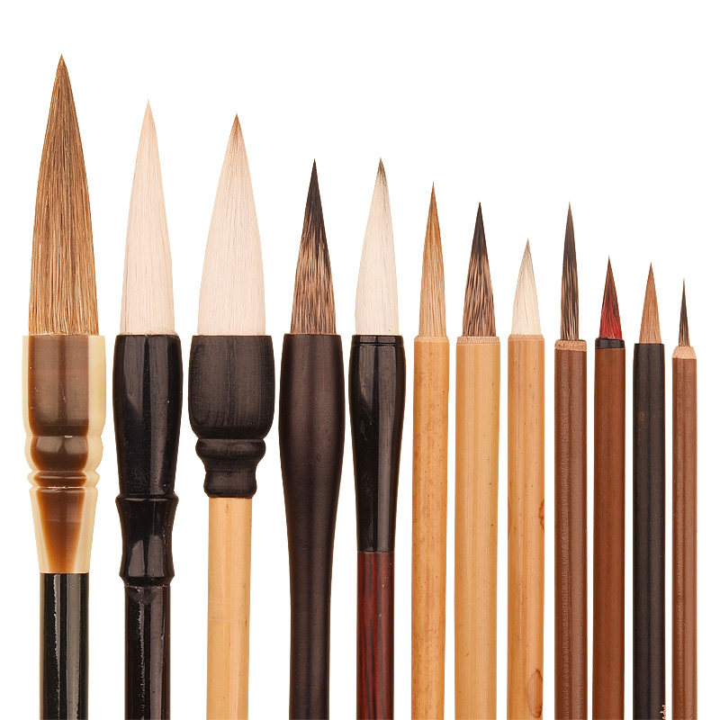 国画毛笔套装狼毫羊毫兼毫绘画花鸟山水勾线成人大中小书画毛笔工笔画