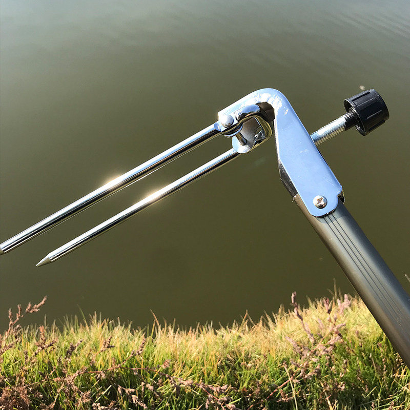 支架插地金炮台架钓鱼手竿长杆伸缩杆架地支架