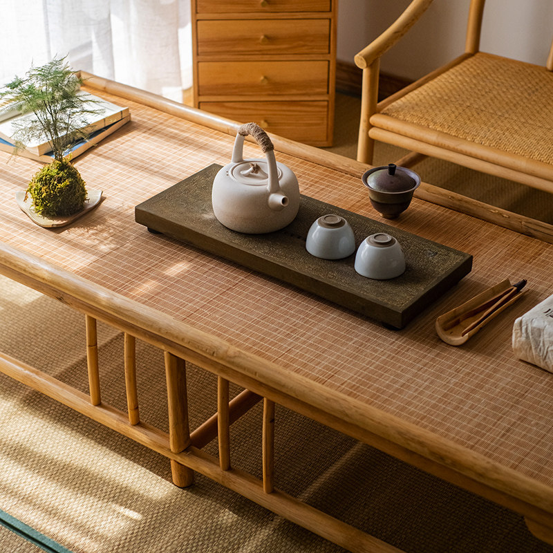 掬涵榻榻米茶几日式禅意矮桌功夫茶桌椅组合新中式炕桌飘窗坐地桌