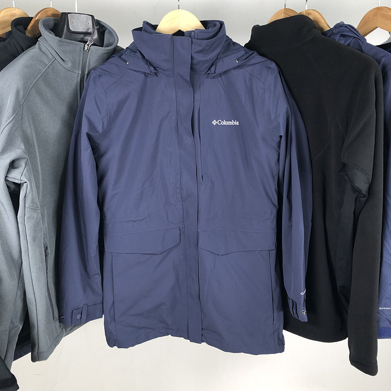 columbia哥伦比亚冲锋衣女秋冬防水热能反射软壳内胆冲锋衣