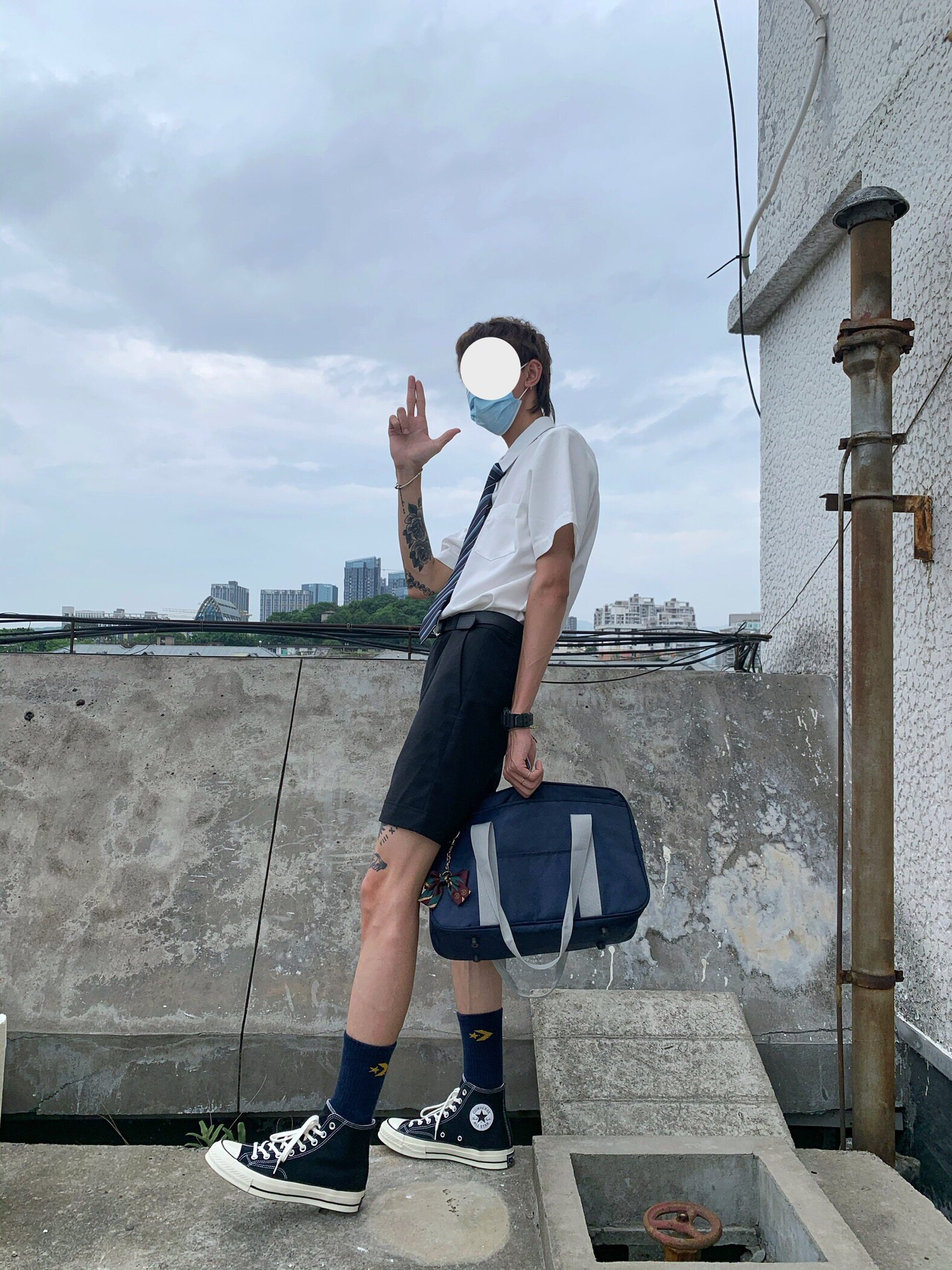 正版jk/dk制服短裤原创西装男直筒黑色五分裤学院风班服校服日系