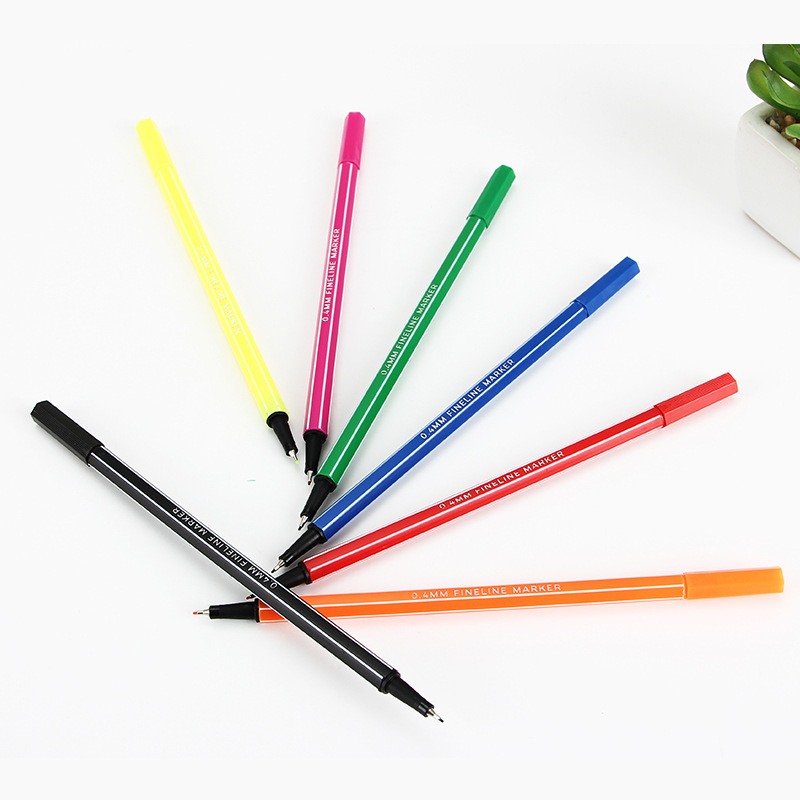 花边尺手抄报专用笔勾线笔针管黑彩彩色描边笔针管笔