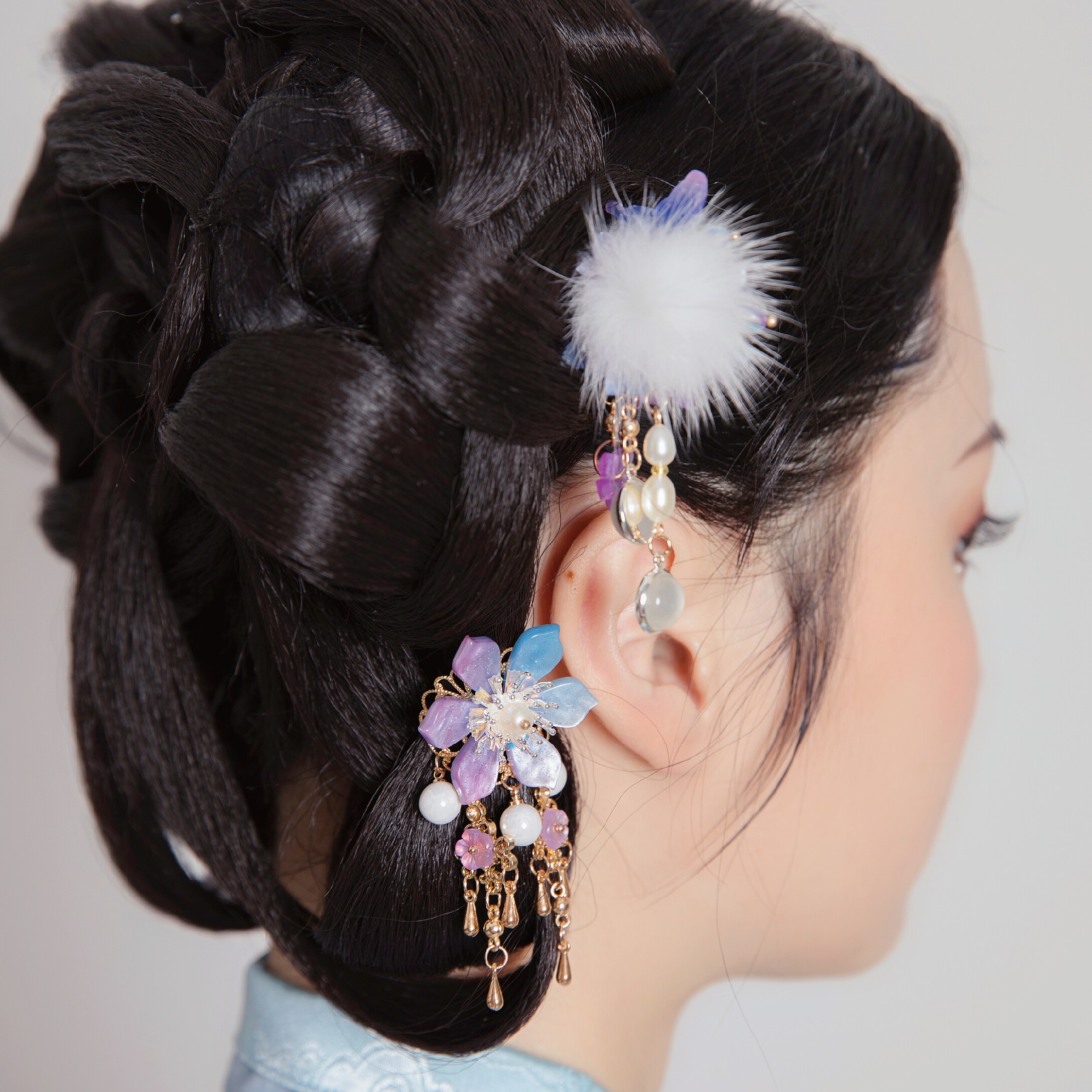 一瓢手工汉服古风发饰明制百搭儿童成人发扣发饰