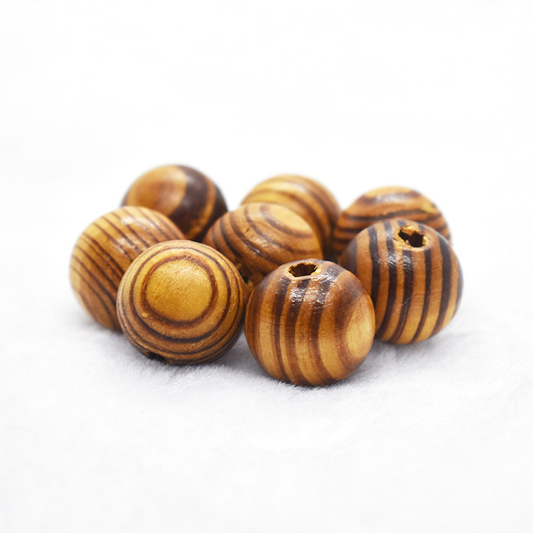 diy饰品配件天然松木圆珠佛珠手链串珠材料其他diy饰品配件