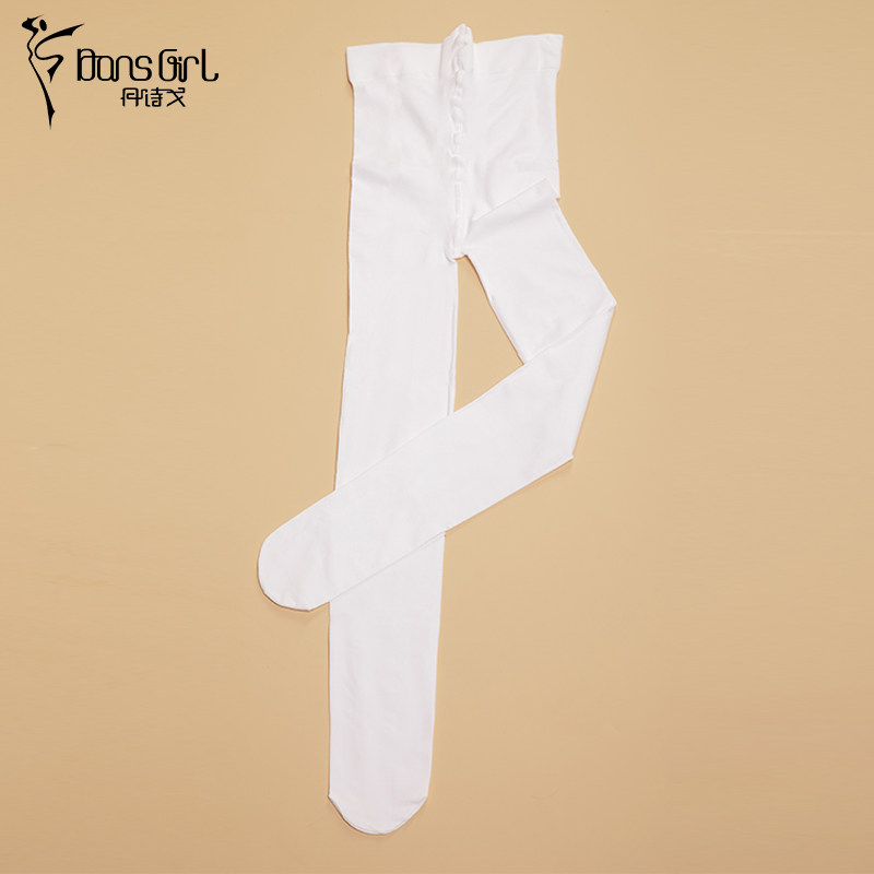 舞蹈丹诗用品袜儿童袜练功芭蕾舞冰爽芭蕾舞护腿袜