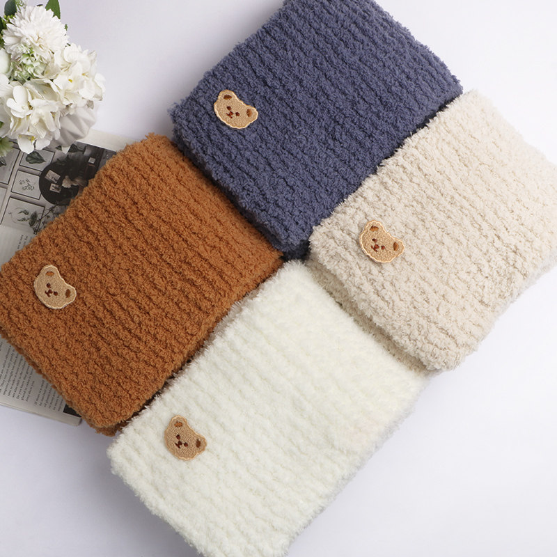 珊瑚绒毛线团围巾手工编织diy股长绒绒手织毛线