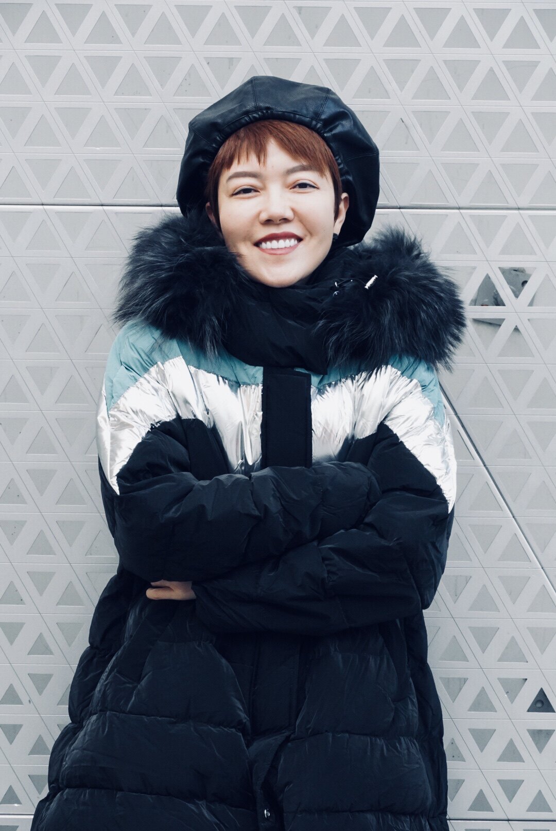 新年特惠2021冬季 yes貉子毛领白鸭绒宽松羽绒服 新款 vivitian - 爱