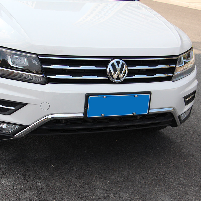 途观l前杠亮条专用于大众途观l改装前保险杠亮条前杠镀铬装饰条