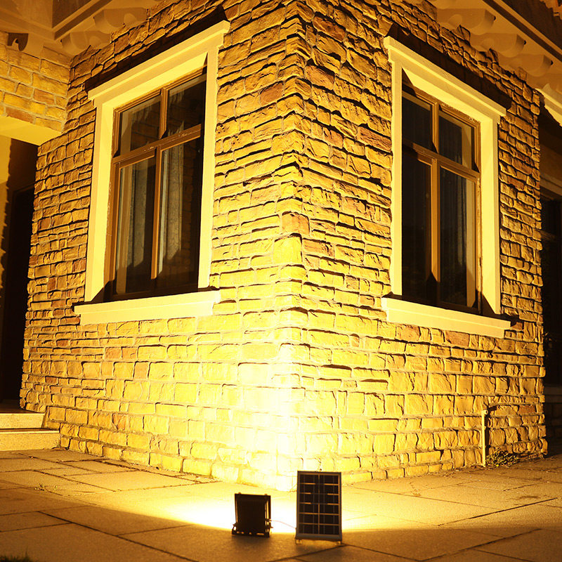 阿琪马太阳能投光灯射灯室外庭院草坪户外防水壁灯超亮太阳能电灯