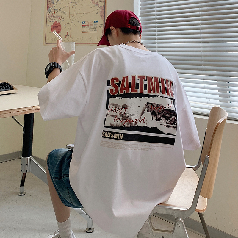 广州十三行短袖T恤男装潮牌潮流ins设计感美式重磅夏季半袖上衣服