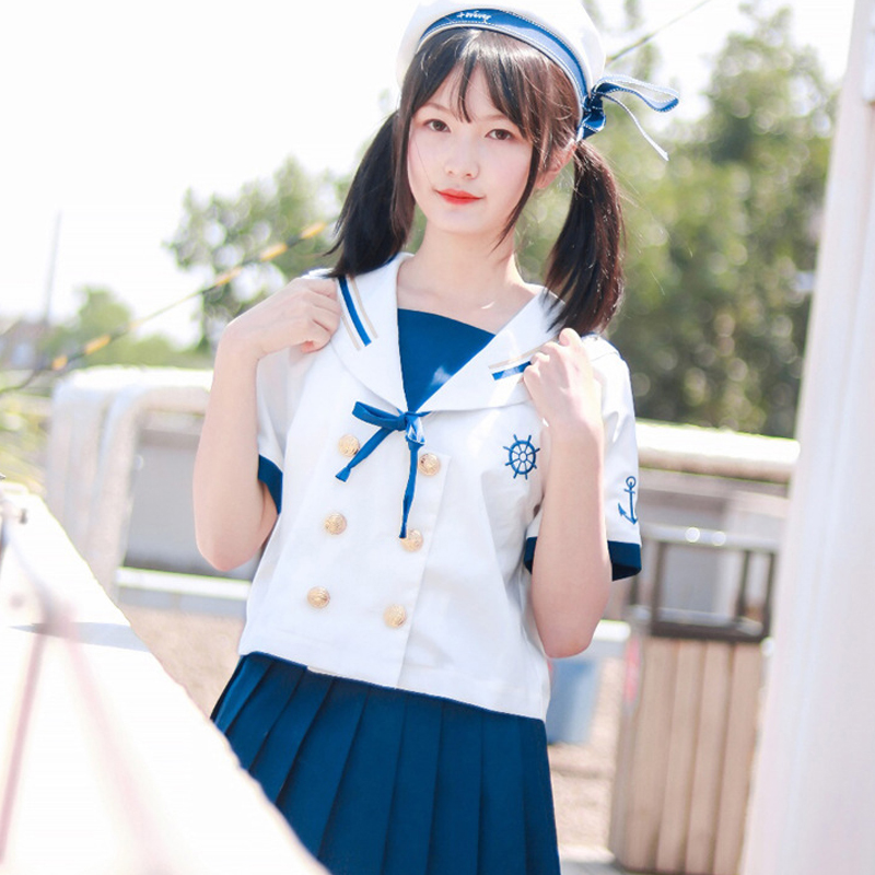 正版航海少女jk制服套装长袖水手服日校服海学生校服