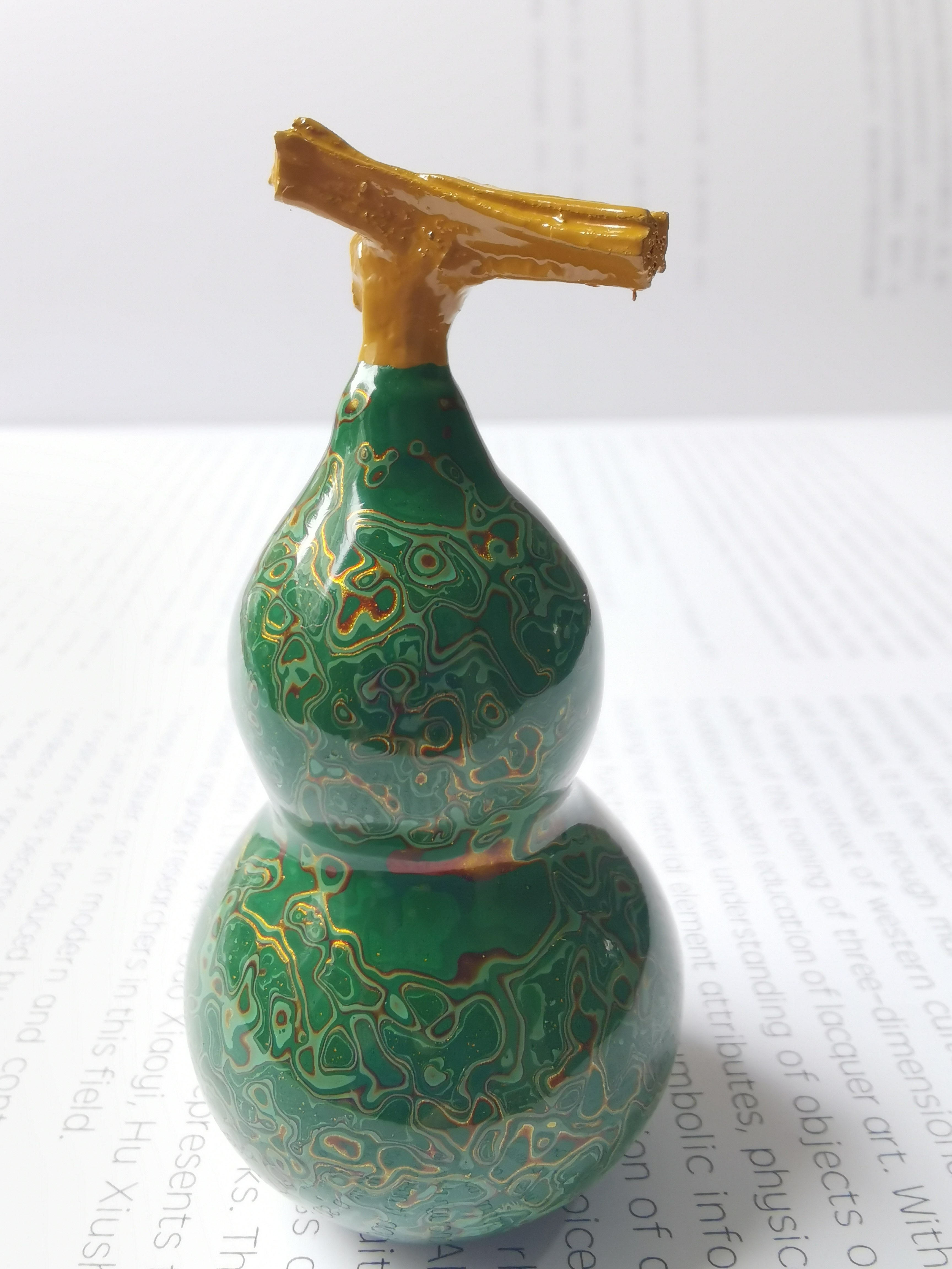 葫芦定制大漆开口非遗手工漆器挂件手捻文玩漆器