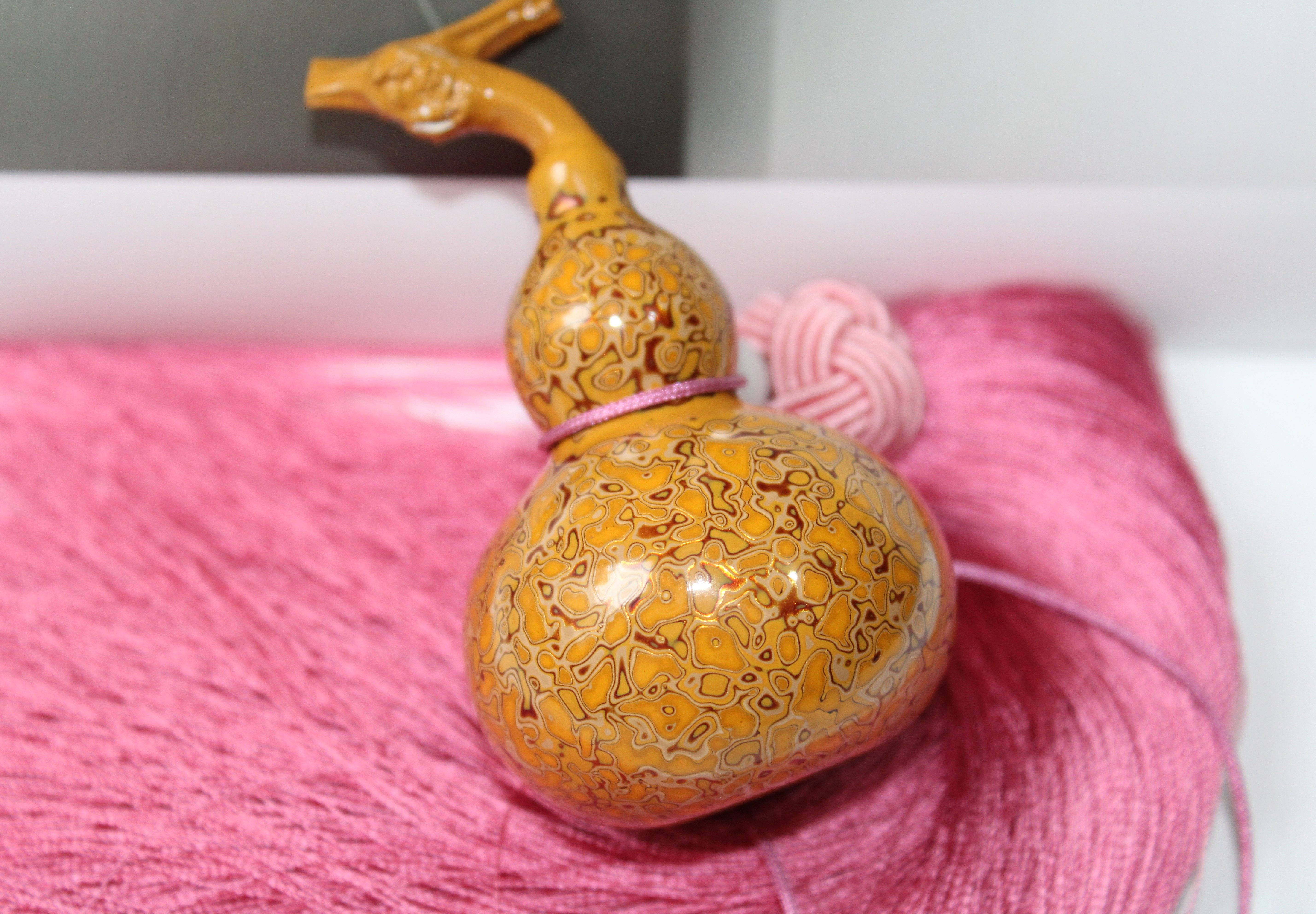 葫芦定制大漆开口非遗手工漆器挂件手捻文玩漆器