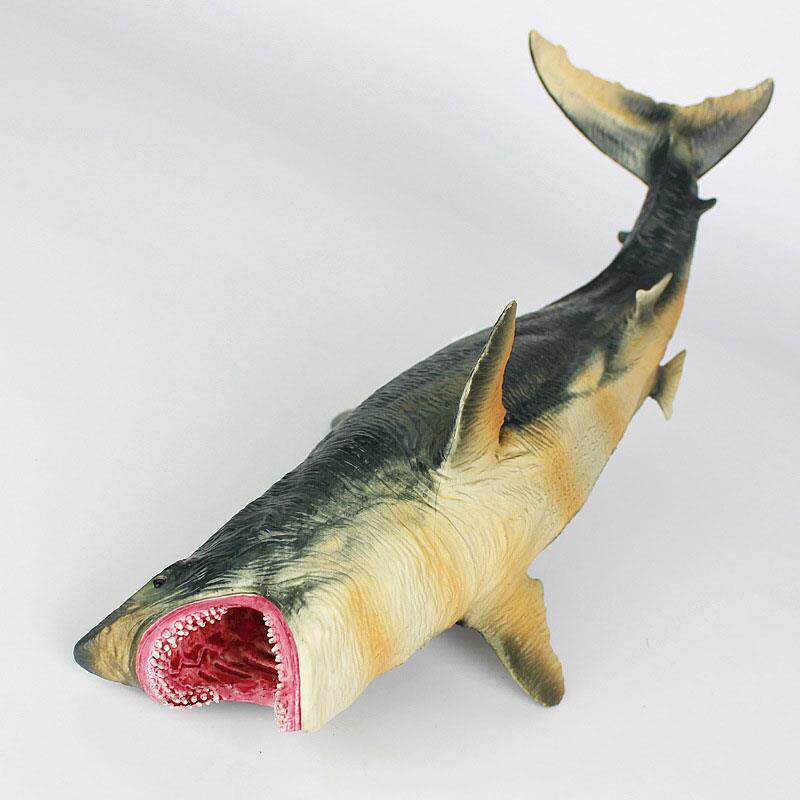 大号巨齿玩具型史前巨口鲨胶锯齿海洋oenux动物仿真