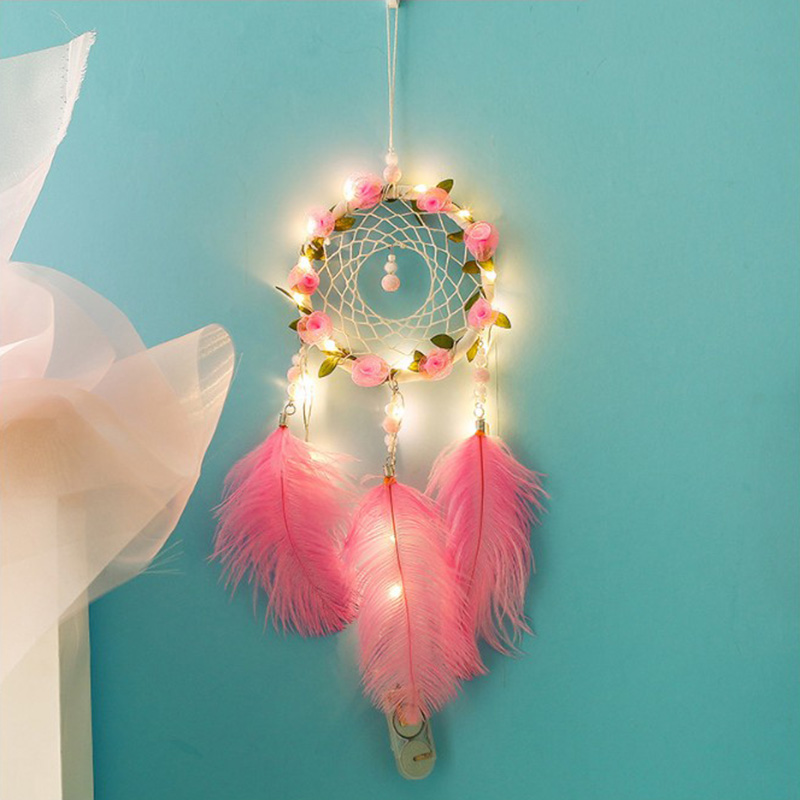 捕梦网挂饰少女心闺蜜生日礼物创意风铃手工装饰品室内挂件补梦网