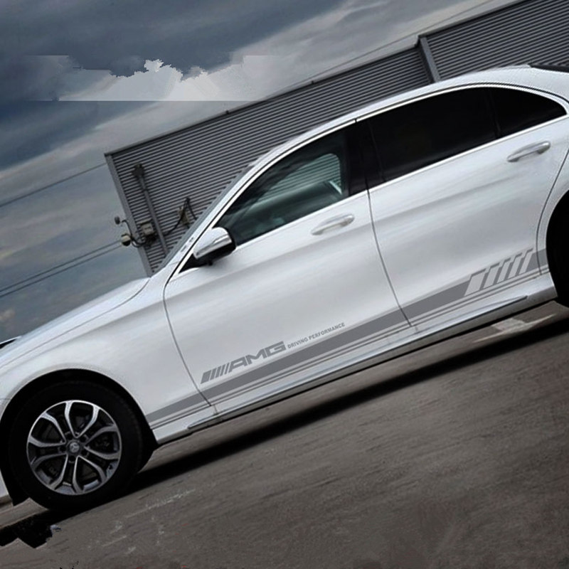 09-17老款汉兰达车贴腰线拉花汽车装饰贴纸贴花车身彩条改装