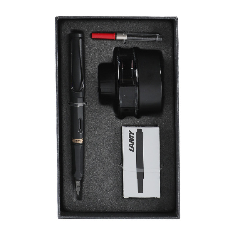 正品墨水德国lamy凌美钢笔t52碳素不堵笔品墨笔用墨水