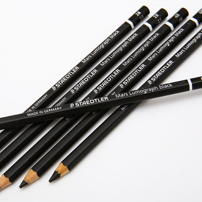 铅笔德国staedtler施德楼100b绘图素描绘画铅笔