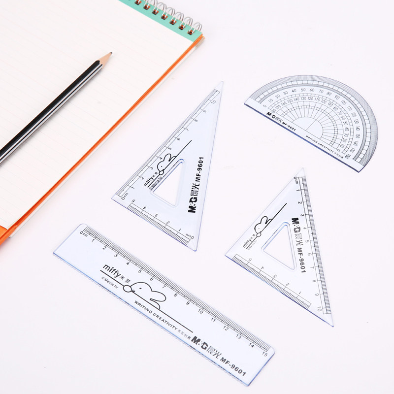 套尺晨光文具尺子套装mf9601可爱米菲系列学生各类尺