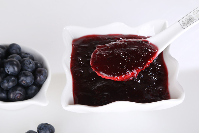 博多 蓝莓果酱 2.1l 奶茶原料博多家园蜜果专用蓝莓果肉 特价 - 爱购