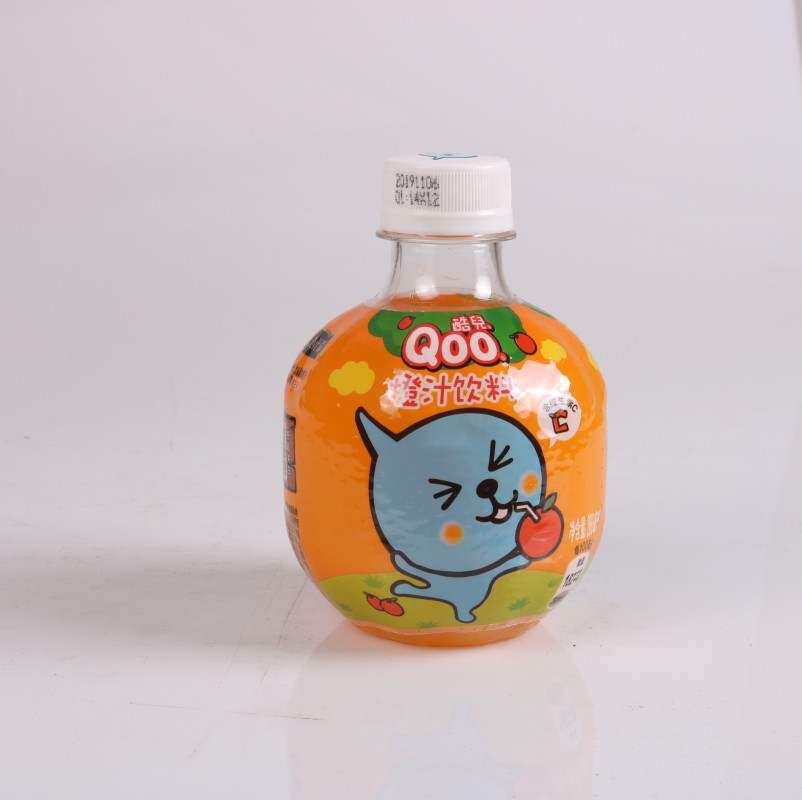 酷儿饮料可口可乐橙汁260ml12瓶迷你小圆圆球果味果味