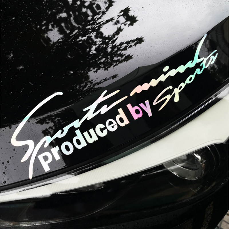 汽车灯眉车贴创意个性机盖划痕引擎车头盖英文字母签名装饰车身贴