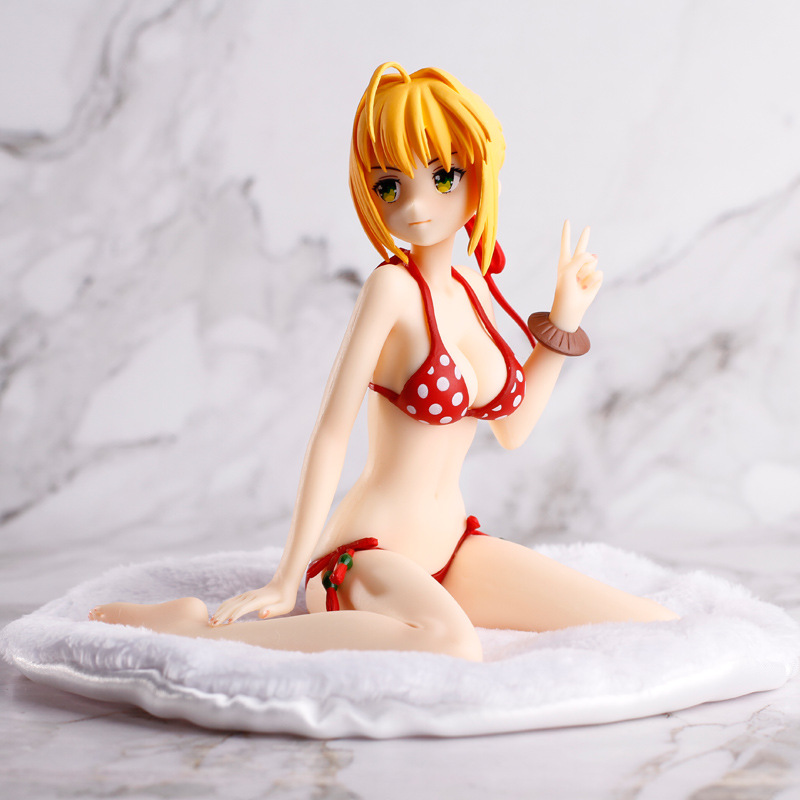 动漫手办 fate/extella fgo 尼禄 克劳狄乌斯 让娜贞德 泳装手办