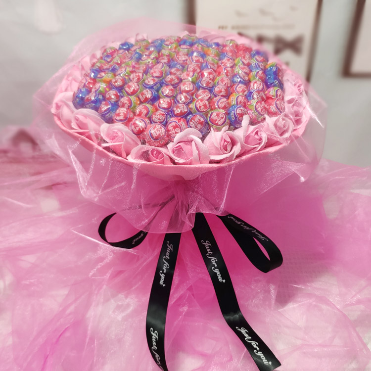 花束棒棒糖99颗糖果卡通男女生日礼物创意七夕喜糖