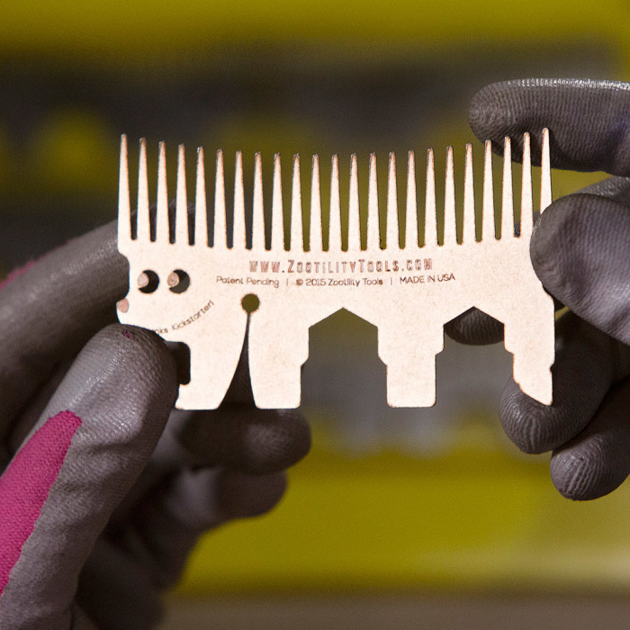 Headgehog多功能口袋梳子随身便携EDC组合工具不锈钢美国原装进口