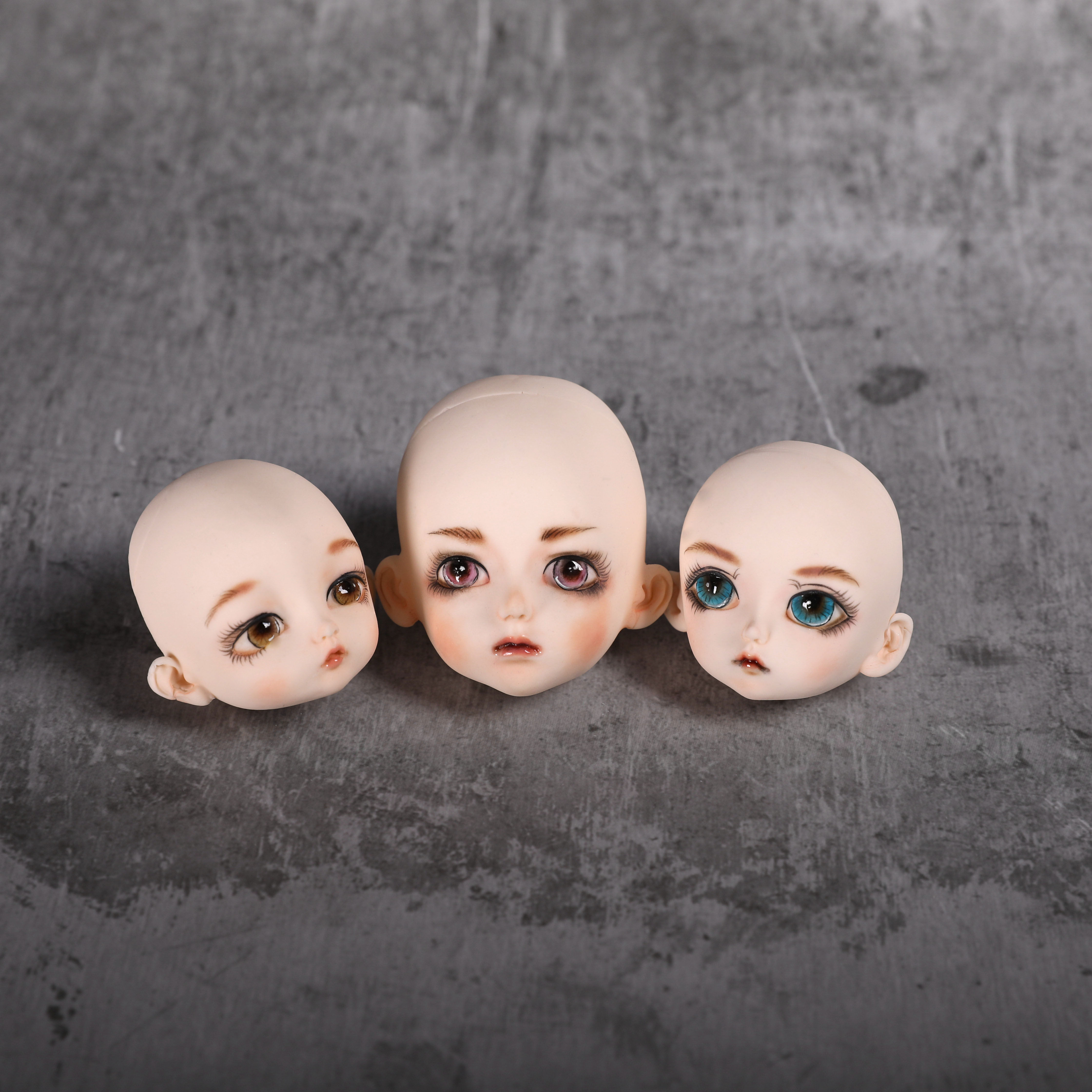 翻糖人偶娃娃脸奶油蛋糕手工娃硅胶脸模bjd粘土其它烘焙器具