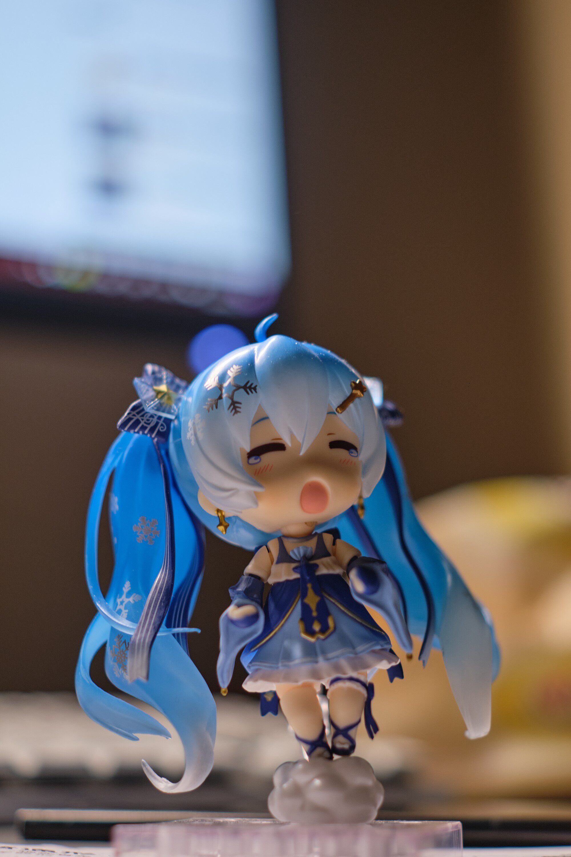 手办现货初音公仔2017雪葱miku配件黏土模型手办