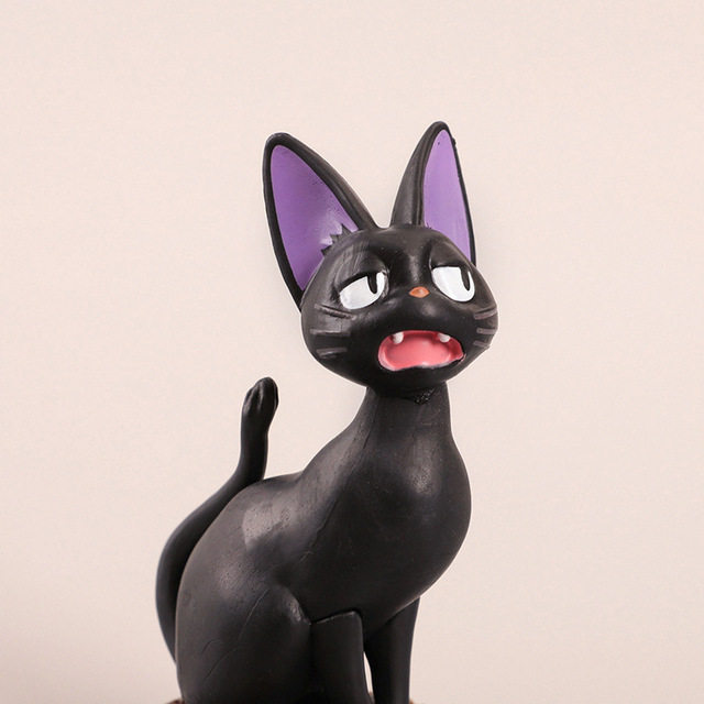 现货6款黑猫手办动漫周边卡通小猫公仔玩具景观手办